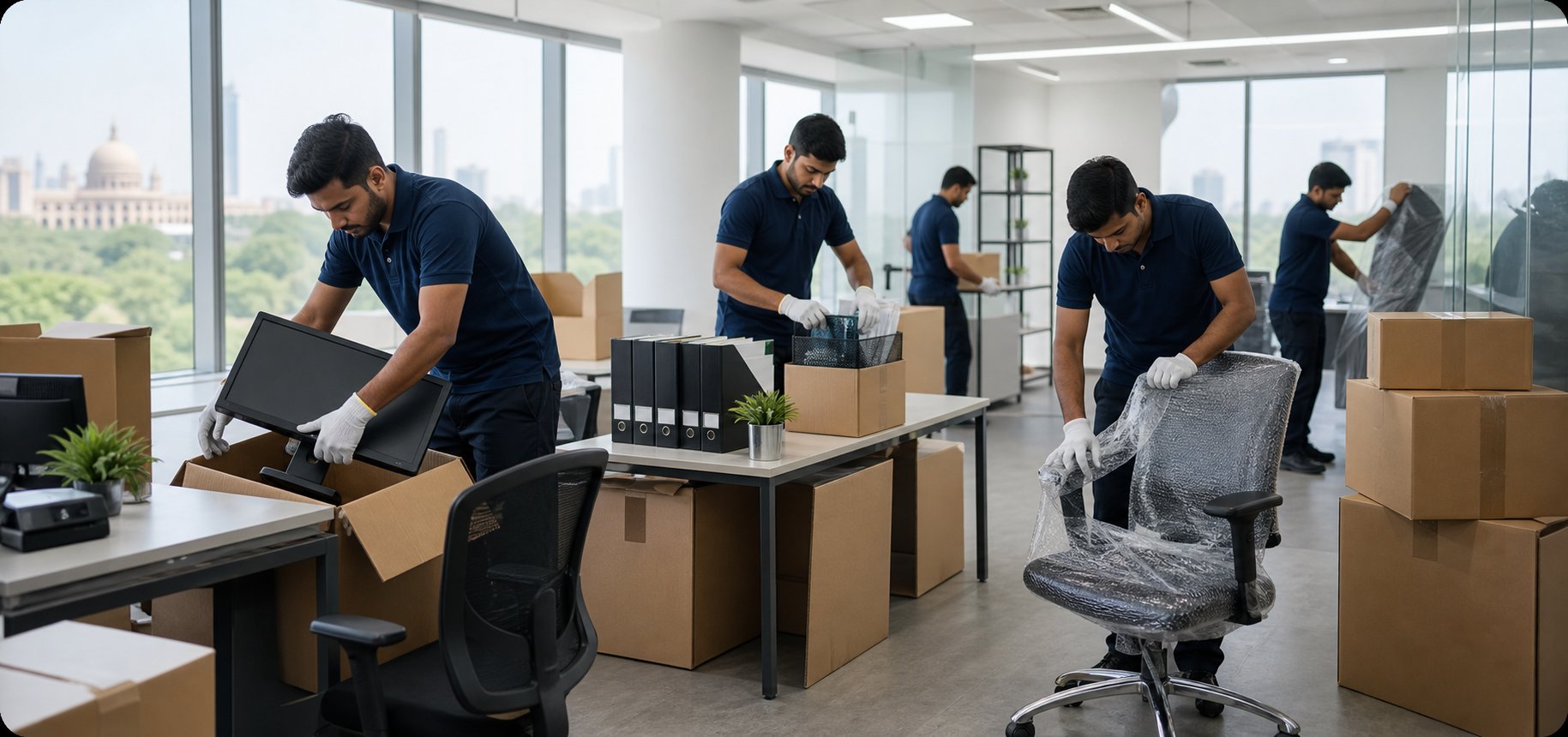 Office relocation items for Noida to Bangalore moving